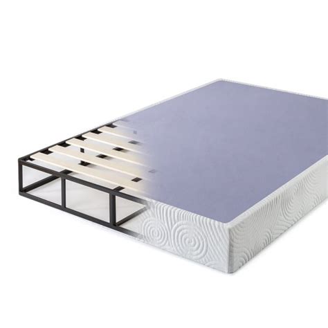 zinus metal box spring with wood slats mattress foundation|zinus 9 inch box spring.